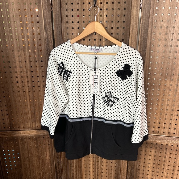 Black and White French Light Weight jacket in spired by Italian Quailty Made - Picture 13 of 16